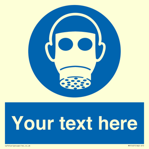 Custom Respirator Required Sign